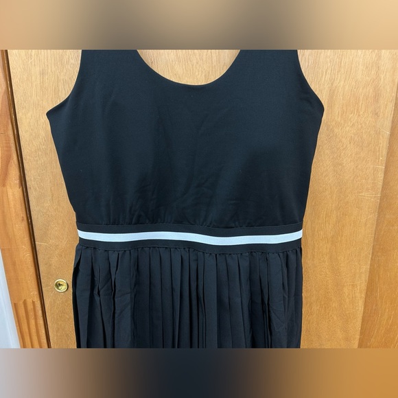 New White Birch Sleeveless Solid Knit Black Pleated Skater Dress Size XL - Picture 8 of 16
